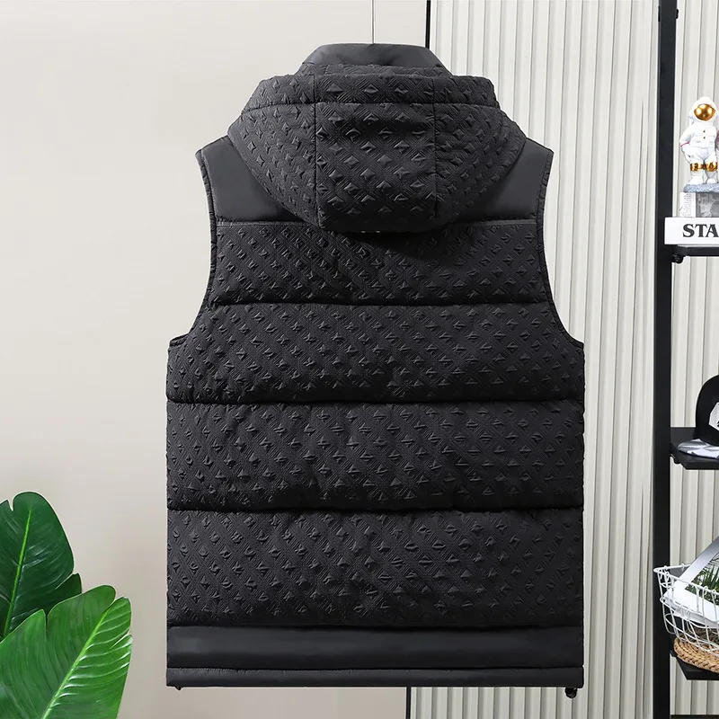 Men's Autumn and Winter Sleeveless Zipper Pocket Cardigan Vest Fashion Casual Top