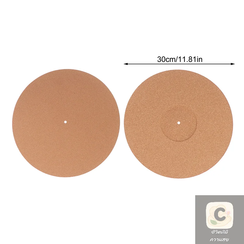 2026 هوا هوا 12IN سجل الوسادة لينة الفلين تخفيض الاهتزاز مكافحة ساكنة الفينيل حصيرة القرص الدوار Slipmat الوسادة ضياء 297 مللي متر للفونوغراف