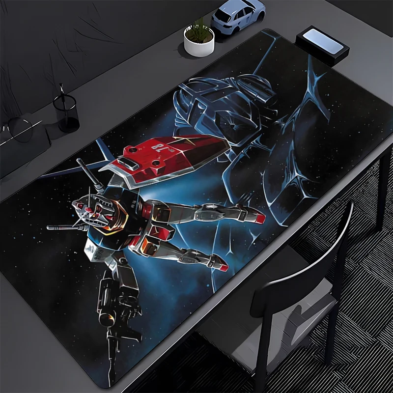 แผ่นรองเมาส์ขนาดใหญ่ Mechanical Warrior RX-78-2 Gundam แผ่นรองคีย์บอร์ดสำหรับเล่นเกม แผ่นรองกันลื่นสำหรับโต๊ะทำงาน แผ่นรองพื้น แผ่นรองพื้นสำหรับคอมพิวเตอร์ พรมรองเมาส์