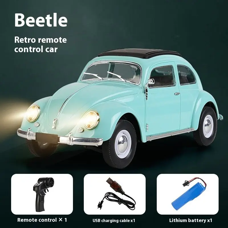 1/16 Wpl D62mini Dla Vw Beetle Hardtop Sedan Model 1949-1963 Zdalnie sterowany samochód Zabawka Samochód zdalnie sterowany Rc Samochód wspinaczkowy