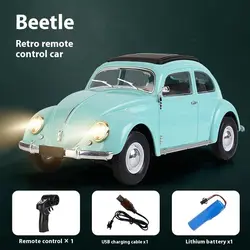 1/16 Wpl D62mini Dla Vw Beetle Hardtop Sedan Model 1949-1963 Zdalnie sterowany samochód Zabawka Samochód zdalnie sterowany Rc Samochód wspinaczkowy Zabawka Prezent