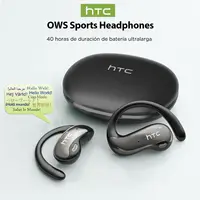 HTC NE19 auriculares Bluetooth AI OWS auriculares inalámbricos deportivos con micrófono potentes graves AI traductor auriculares impermeables de larga duración