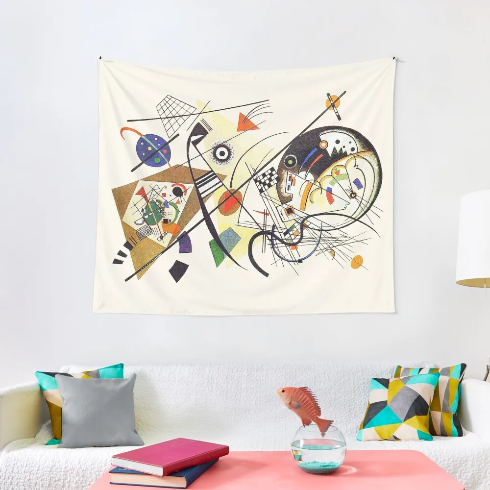 HD. Transverse Lines (1923), by Wassily Kandinsky Tapestry Aesthetic Room Decor Korean Home Decor Accessories Tapestry