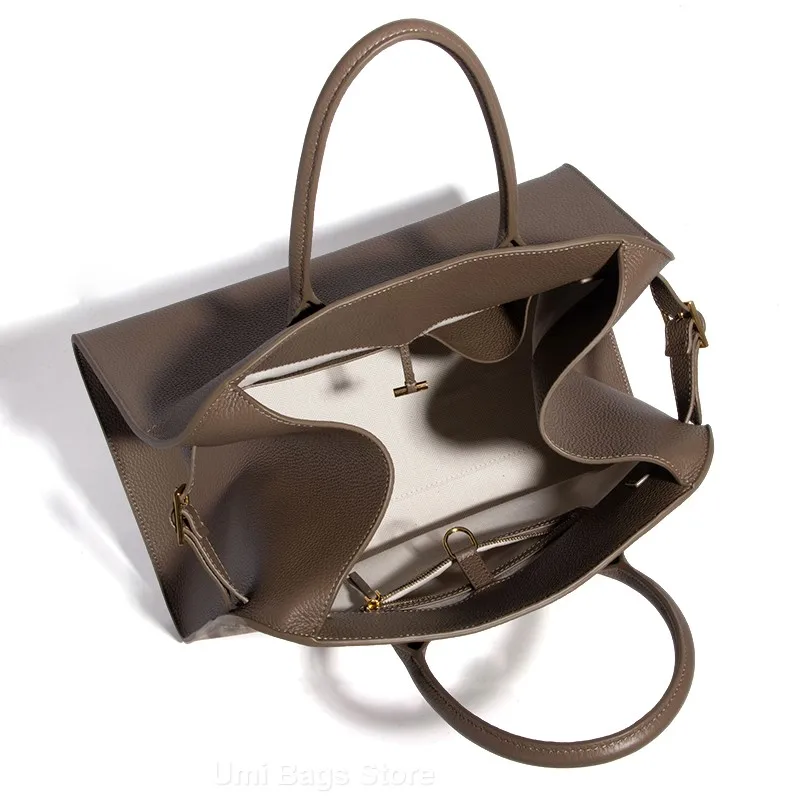 Sacs fourre-tout pour femmes, sacs à main de luxe en cuir véritable, sac à bandoulière de voyage de grande capacité, design Unique pour les déplacements au bureau, 2025