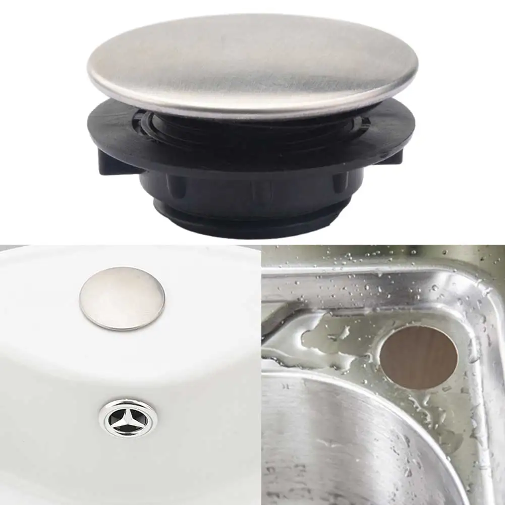 Stainless Steel Kitchen Sink Tap Hole Blanking Plug Cover Decoration Lid Sink Soap Dispenser Kitchen Sink Drain Assembly