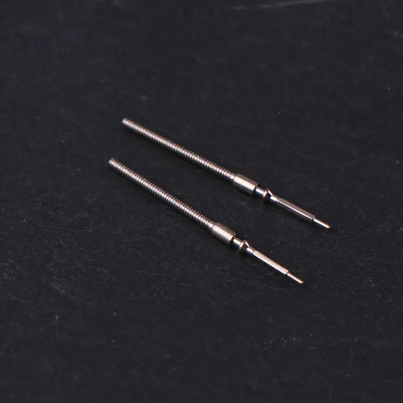 (BF06)2Pcs 3135 Winding Stem Movement Repair Tool 3135 Movement Winding Stem Steel Handle Rod Steel Stem Crown Metal Watch Stems