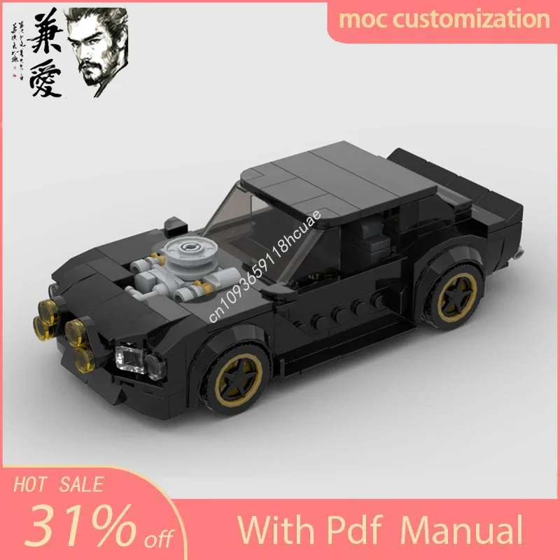 Hot MOC Speed Champions 1965 Fords Mustangs Custom Car Supercar Building Blocks Technique Creative Garage Brick Toy Present