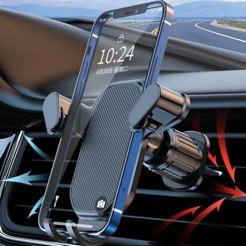 New Auto Phone Holder Gravity Mobile Stand GPS Support Auto Air Vent Mount For IPhone 14 13 12 11 Pro Max Xr Xiaomi Samsung