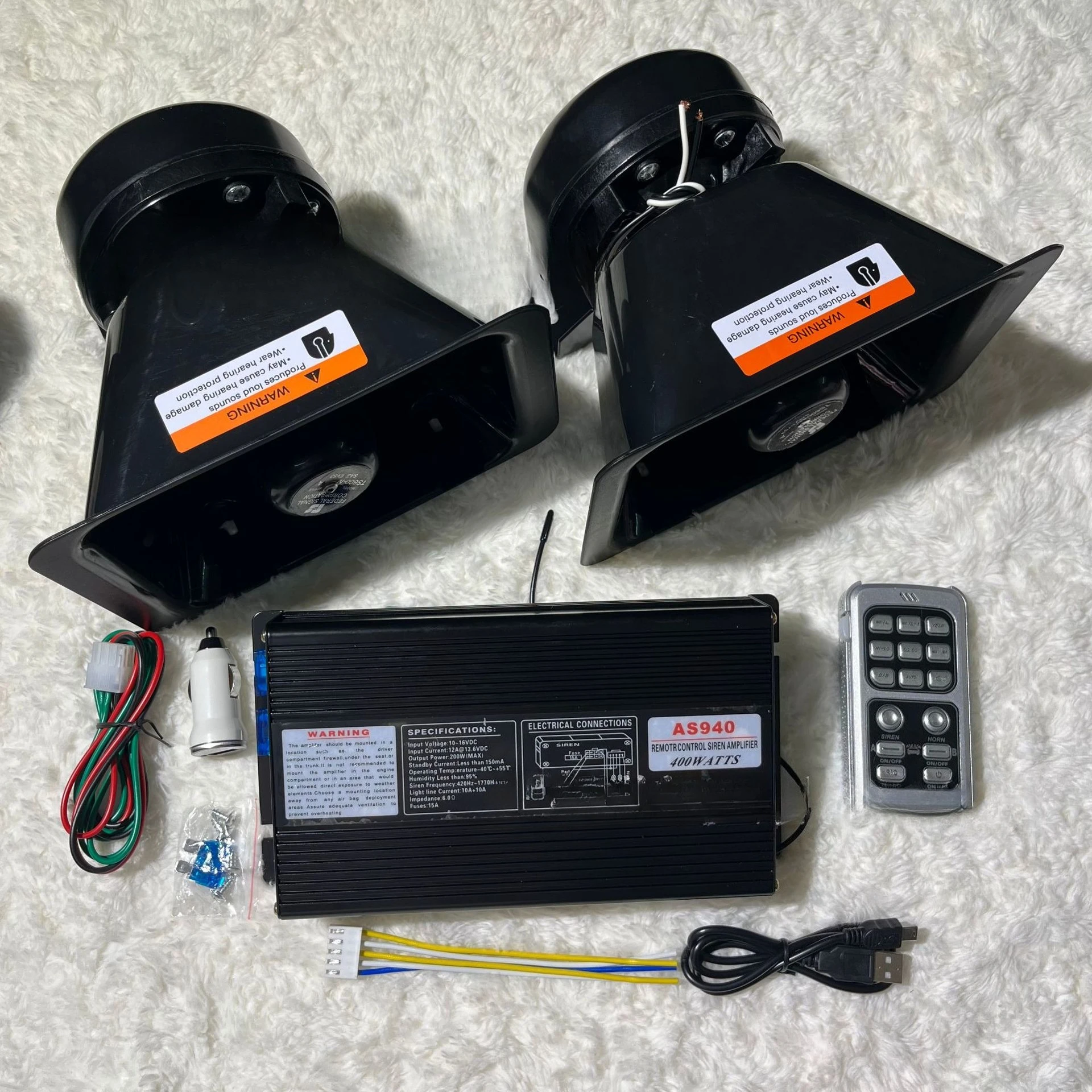 

Car off-road vehicle alarm Car loudspeaker 12v multi-tone speaker Wireless rescue host Siren modification