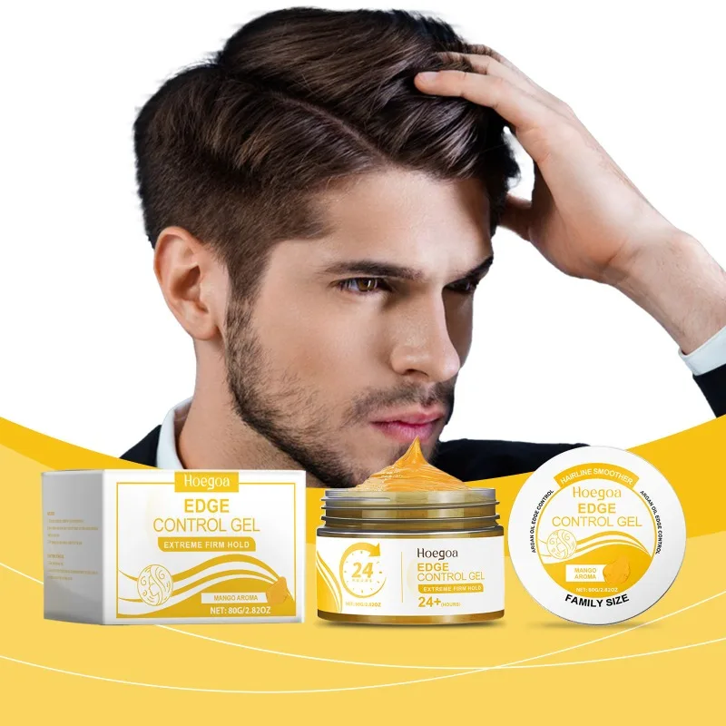 

Желтый гель для укладки манго, воск для детских волос, челка, натуральная фиксация, гель-крем для укладки волос