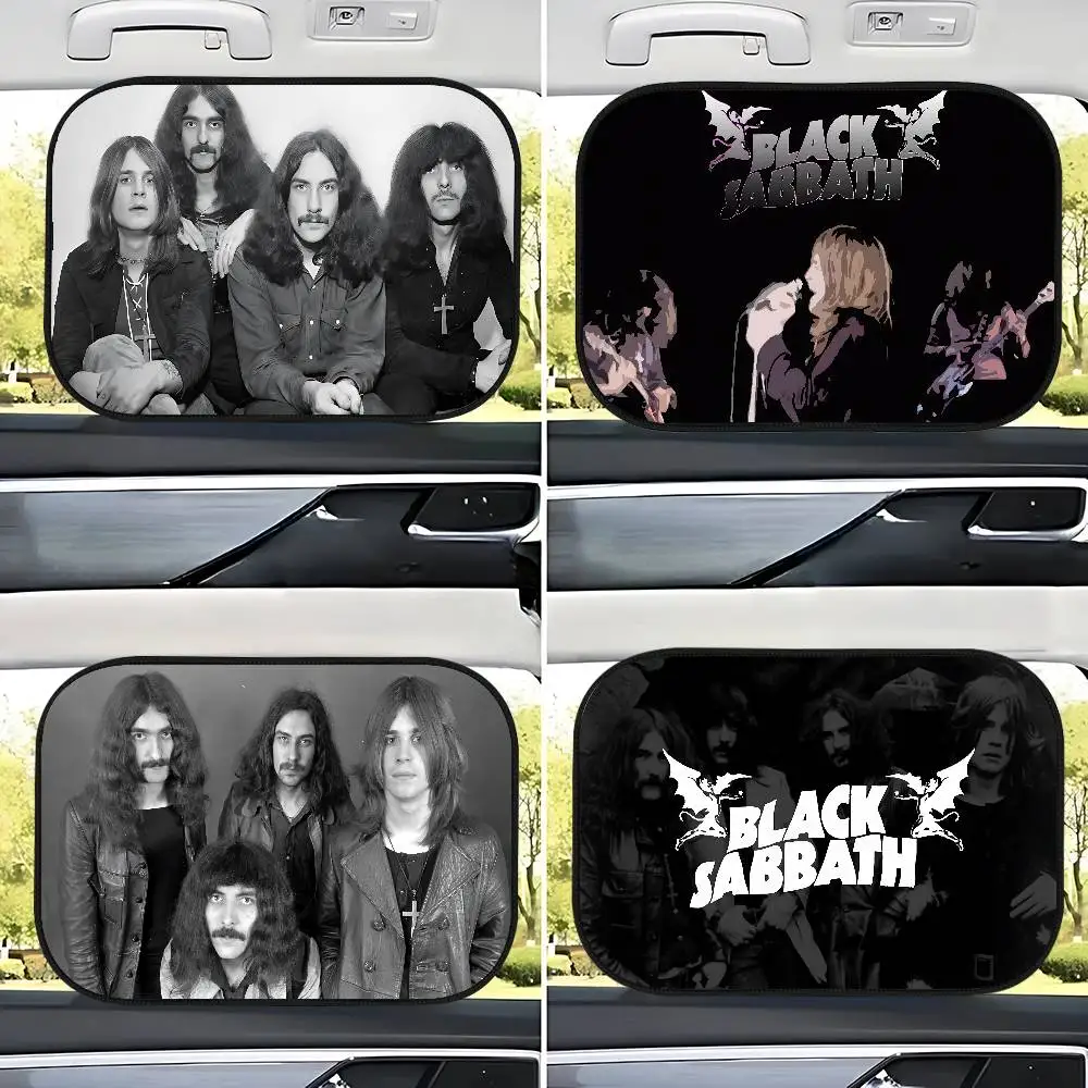

B-Black S-Sabbath Band Солнцезащитные козырьки на боковое окно автомобиля, 1 упаковка, солнцезащитные козырьки от солнца, защита от УФ-лучей для детей, солнцезащитный козырек на боковое окно ребенка