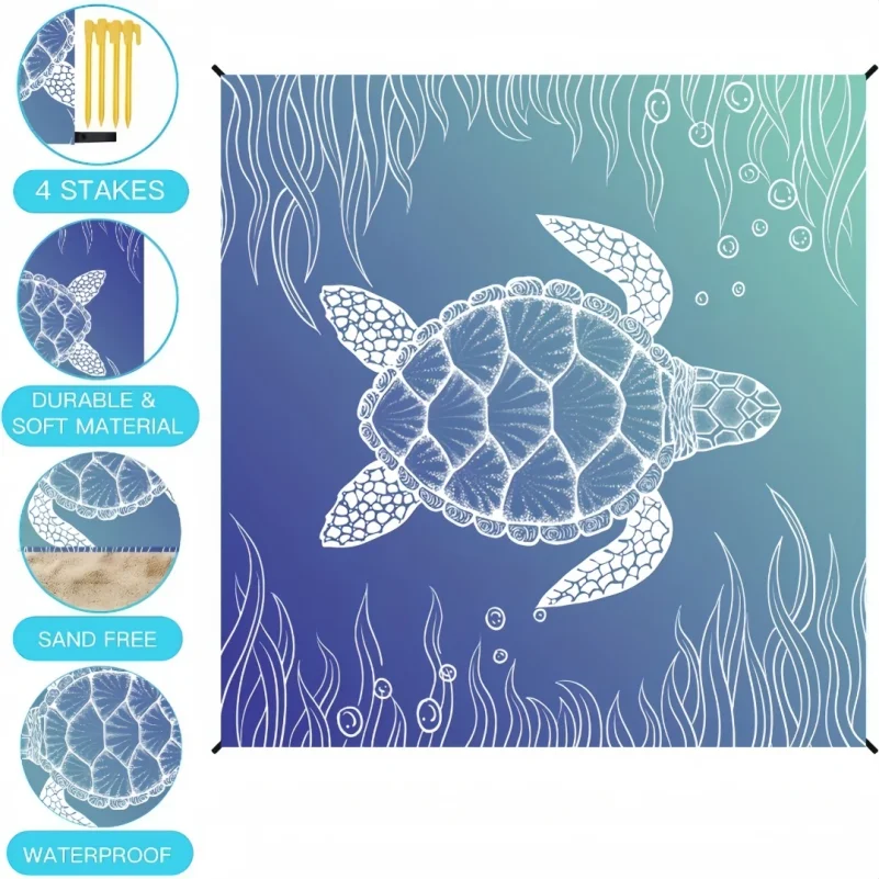 Beach Blanket Sandproof Lightw - огляд і ціна Outdoor Camping Rug Waterproof