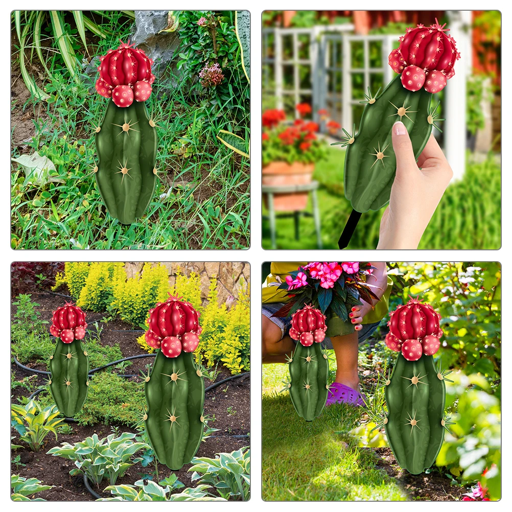 

Акриловые украшения кактуса, растения для сада, двора, кол, декор, вставленный орнамент, газон, открытый сад, ландшафтный дизайн