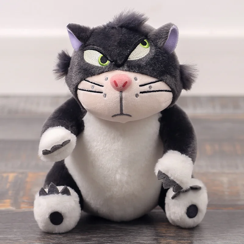 Disney Lucifer mainan boneka binatang lucu, hadiah ulang tahun anak perempuan, liontin kucing menenangkan 11cm ~ 20cm