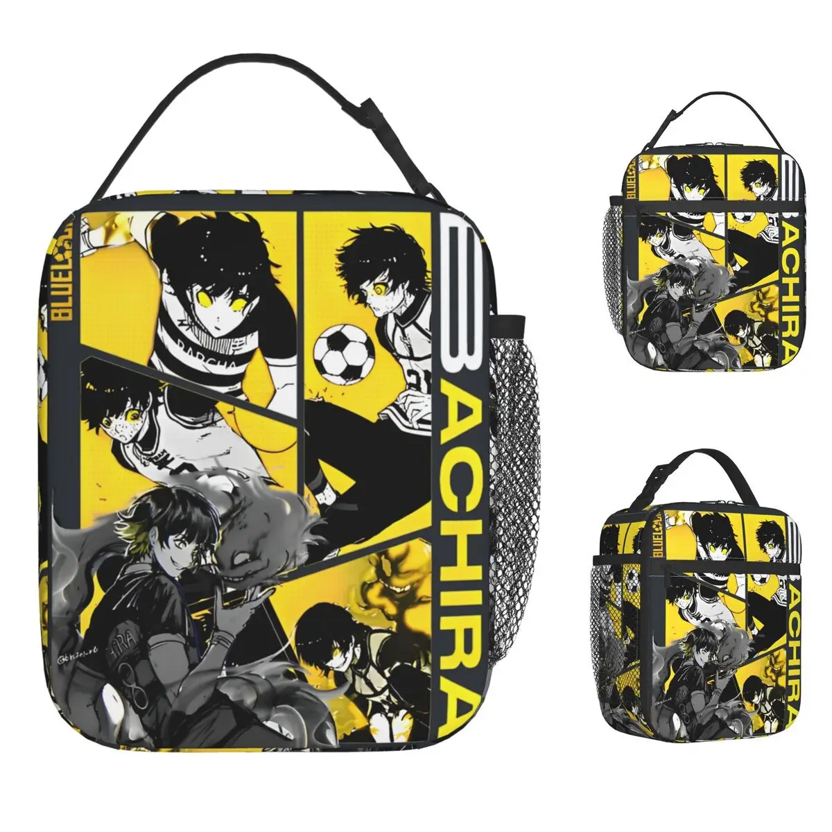 

Meguru Bachira Blue Lock Anime Lunch Bag Outdoor Picnic Lunch Box For Girls Funny Thermal Tote Handbags Waterproof Cooler Bag