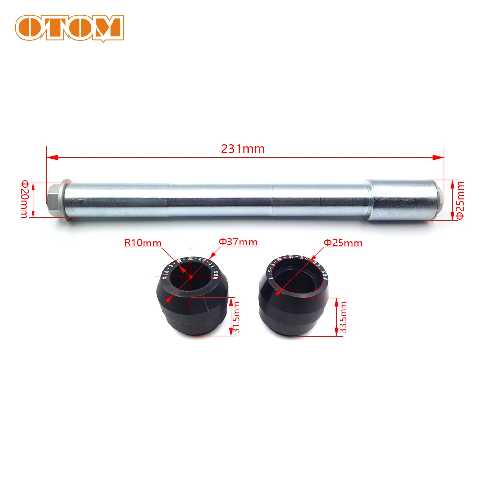 OTOM Motorcycle Front Rear Axle Bushing Hub Liner Chain Adjusting Nut For KEWS K16 K18 NC AVANTIS ENDURO 300 PRO WHEEL SPINDLE