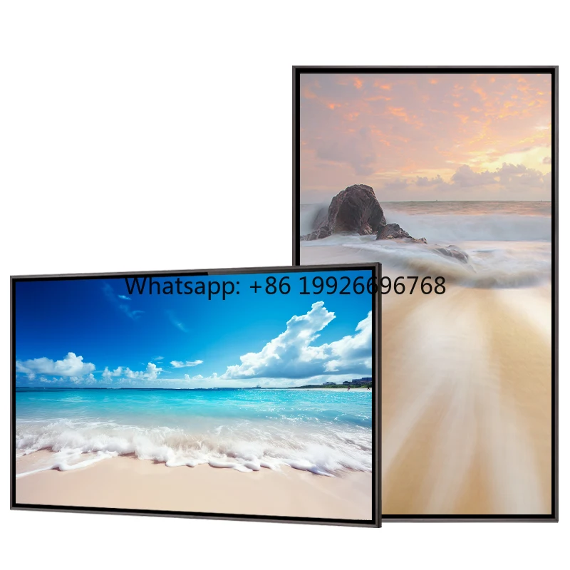 55 Inch High Brightness Indoor LCD Digital Signage with SDK Function for Elevator and Window Hanging Display
