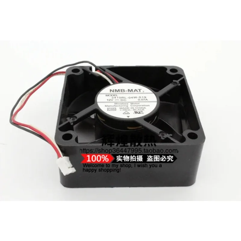 JFG For NMB-MAT Minebea 2410RL-04W-S19 6025 12V 6CM Silence Cooling Fan