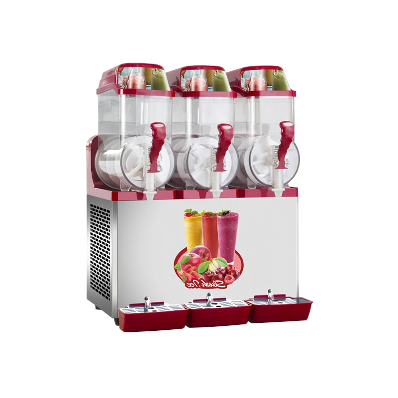 

CE approved commercial three tanks slush ice machine