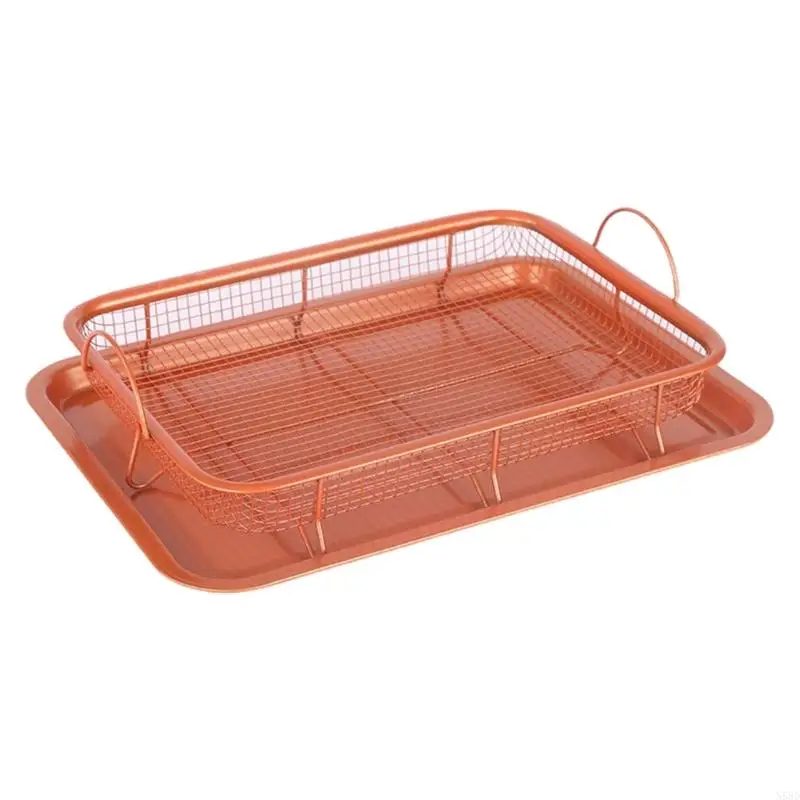 Crisper Tray Air Fryer Tray for Oven Deluxe Air Fry Oven Air Fryer Basket Tray Air Fryer Baking Pan Air Fryer Basket N58D