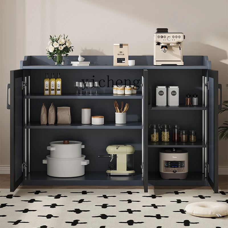 

ZC all-aluminum alloy dining side cabinet integrated against the wall environmentally friendly living room kitchen locker