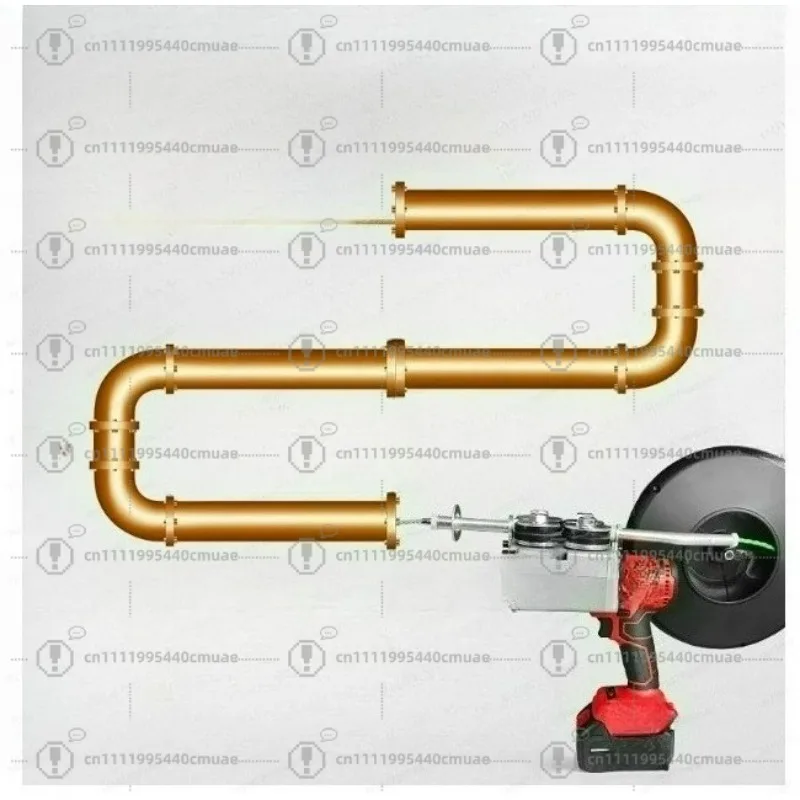 Threading Machine Threading Device Automatic Electric Wire Puller Cable Push Wall Rechargeable Li-Ion Stringing Machine