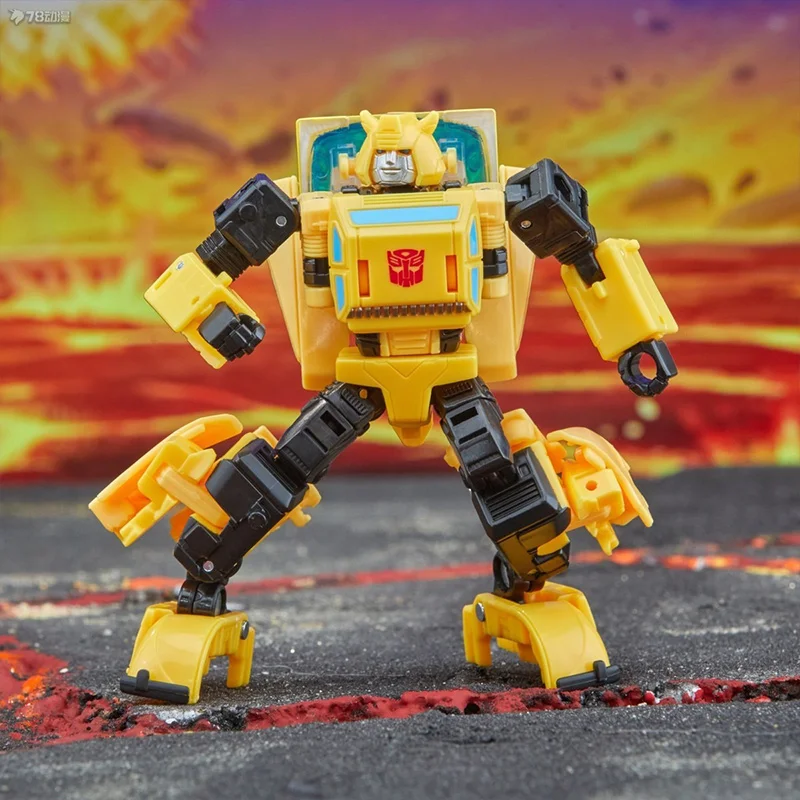 Hasbro transformadores legado origem unida bumblebee 12cm classe de luxo anime figura de ação original modelo brinquedo presente coleção