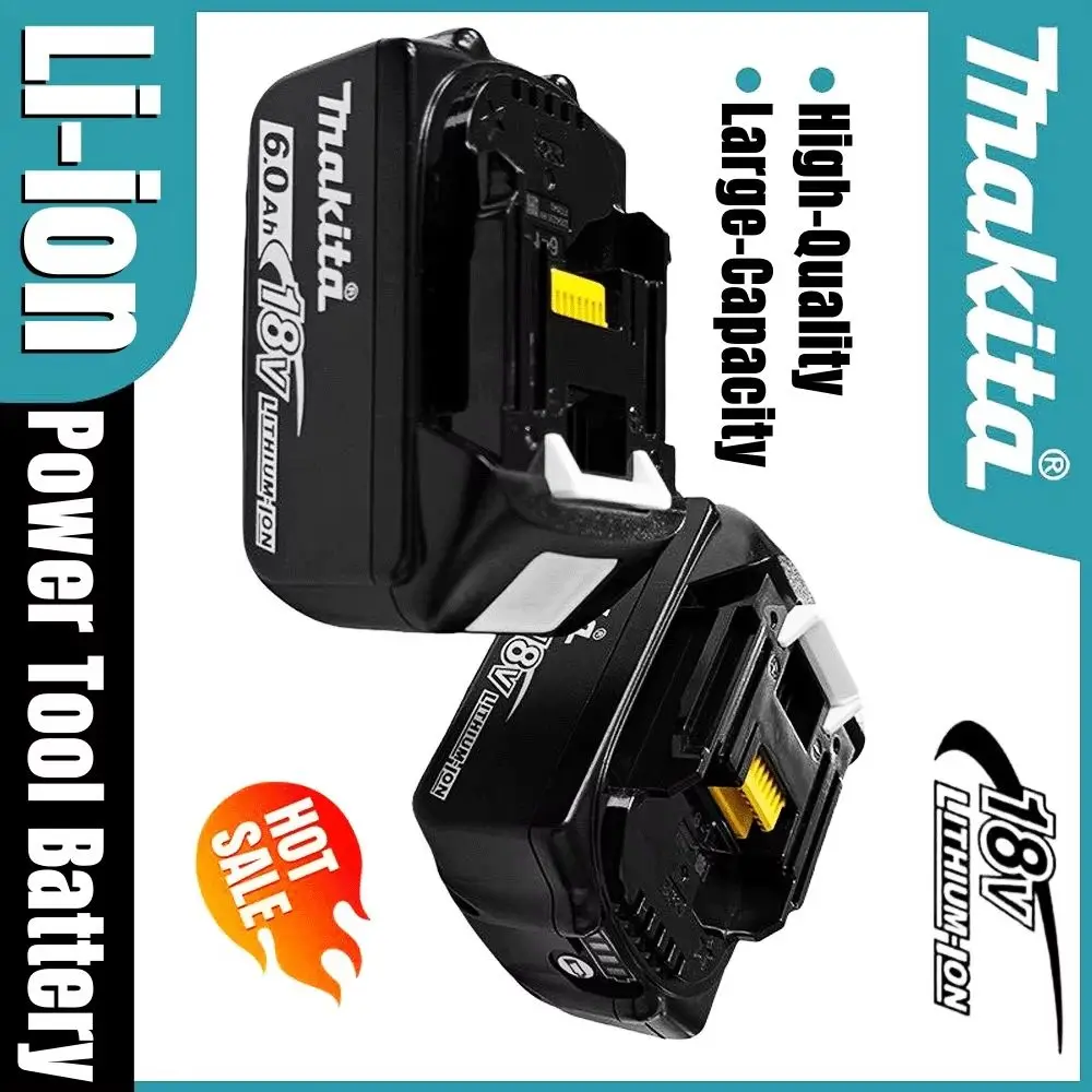 

!！！2026 genuine 6Ah 6000mAh Makita 18V Makita battery BL1860 BL1850B BL1850 BL1840 BL1830B makita rechargeable lithium battery