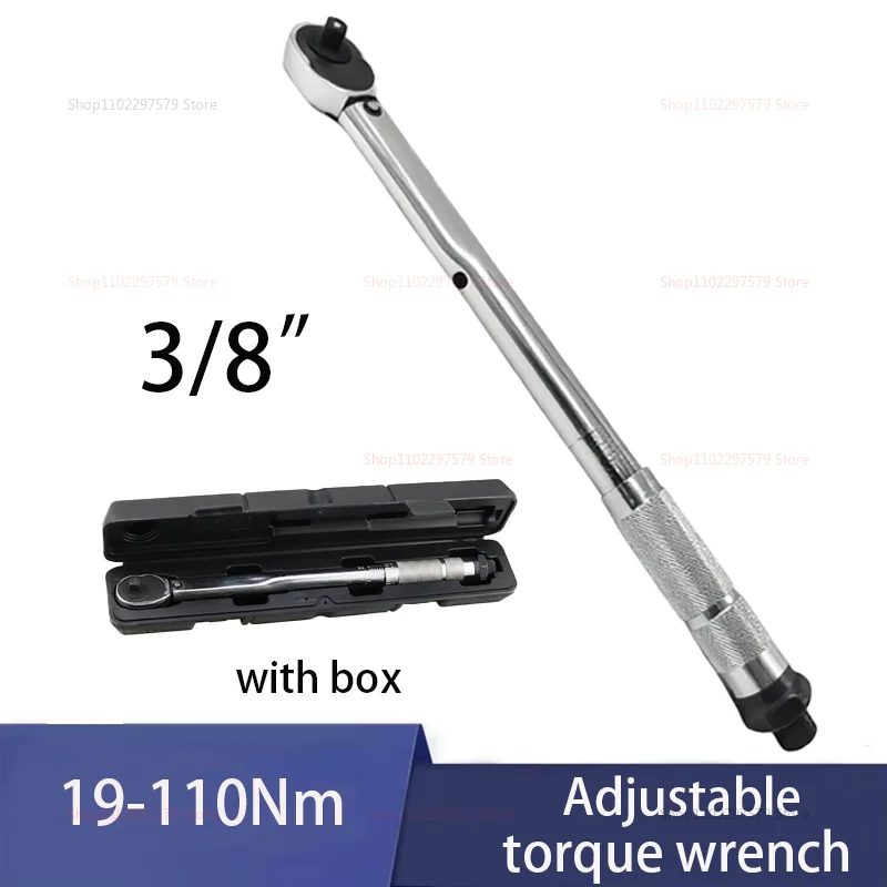 

Динамометрический ключ с приводом 3/8 дюйма, 19-110 Нм, квадратный приводной трещоточный ключ, ремонтный гаечный ключ, ручные инструменты с инструментом для ремонта коробки