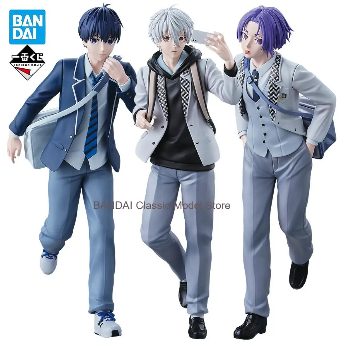 

In Stock BLUE LOCK Bandai Ichiban Kuji Isagi Yoichi Nagi Seishiro Mikage Reo Original Anime Figure PVC Collectible Model Gift