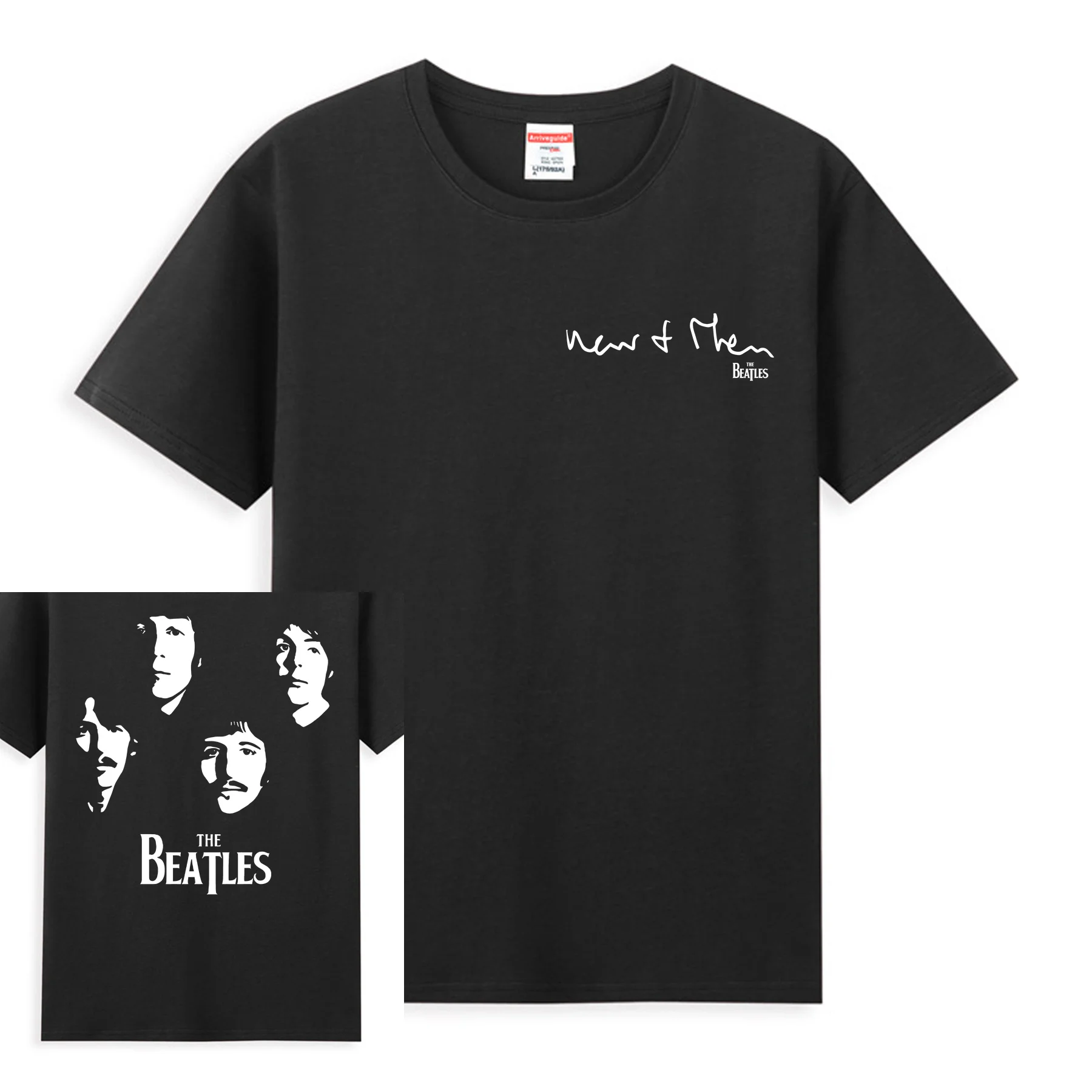 

Casual Graphic T-shirt Round Neck Move Humor Graphic Leisure Guitarist Casual The Beatle Handsome Excellent Musician Tshirt