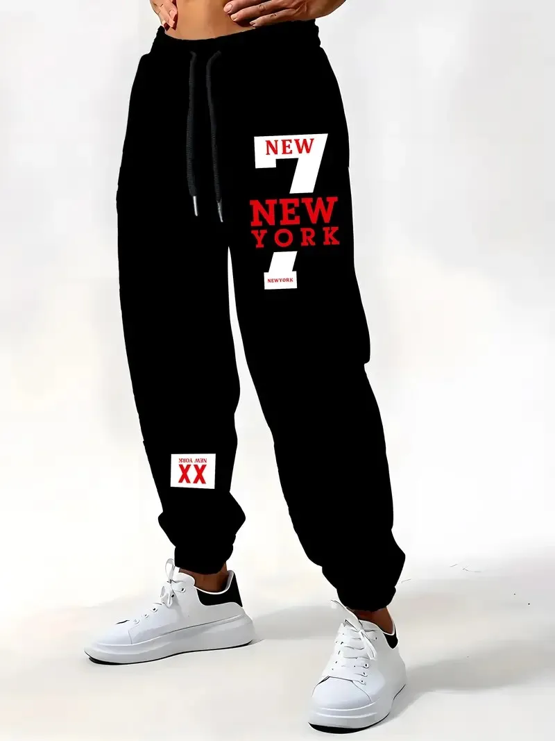 

New Spring and Autumn 2025 streetwear casual fashion soft comfortable and simple 3D digital printed men's trousers