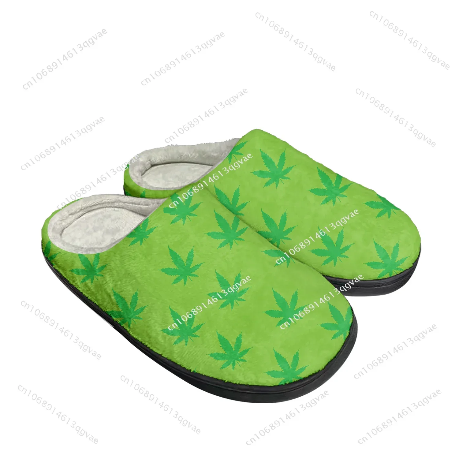 

Maple Leaf Printed Pop Home Cotton Custom Slippers Mens Womens Sandals Plush Bedroom Casual Keep Warm Shoe Thermal Slipper Black