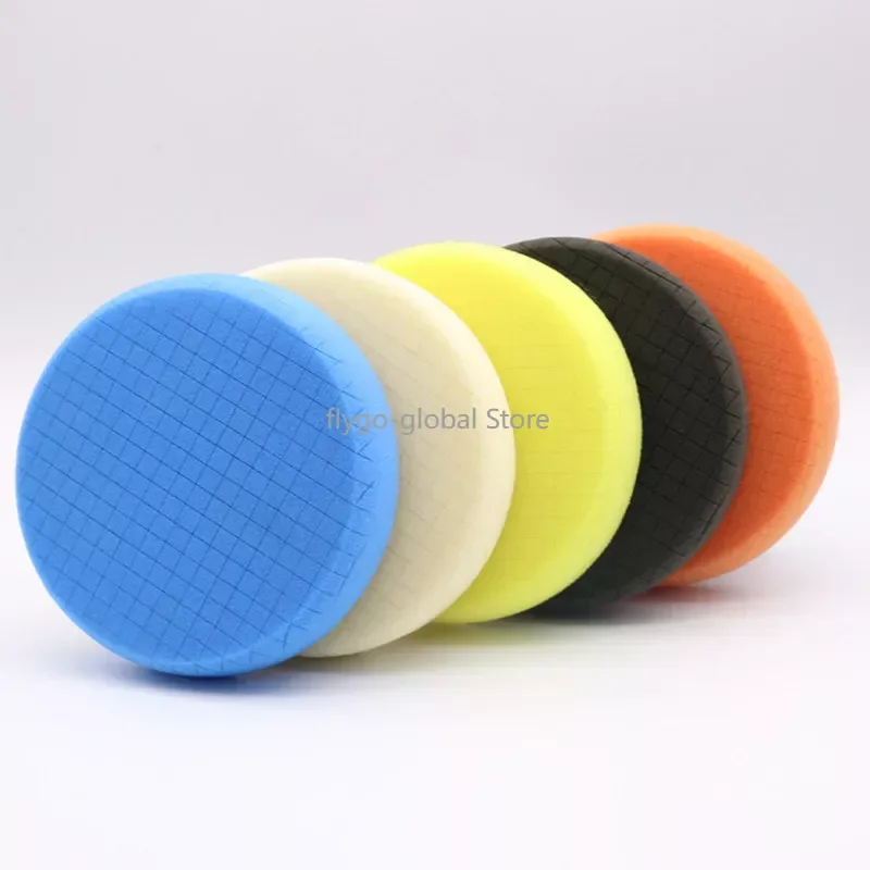 

6 Inch 5 Pcs/Set Car Polishing Mesh Polishing Sponge Polishing Wheel Mirror Reduction Car Polishing Self-Adhesive Sponge Wheel