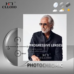 SZTZX Anti Blue Light Rays Photochromic Series Progressive Lens 1.56 1.61 1.67 1.74 Prescription CR-39 Resin Aspheric Lenses