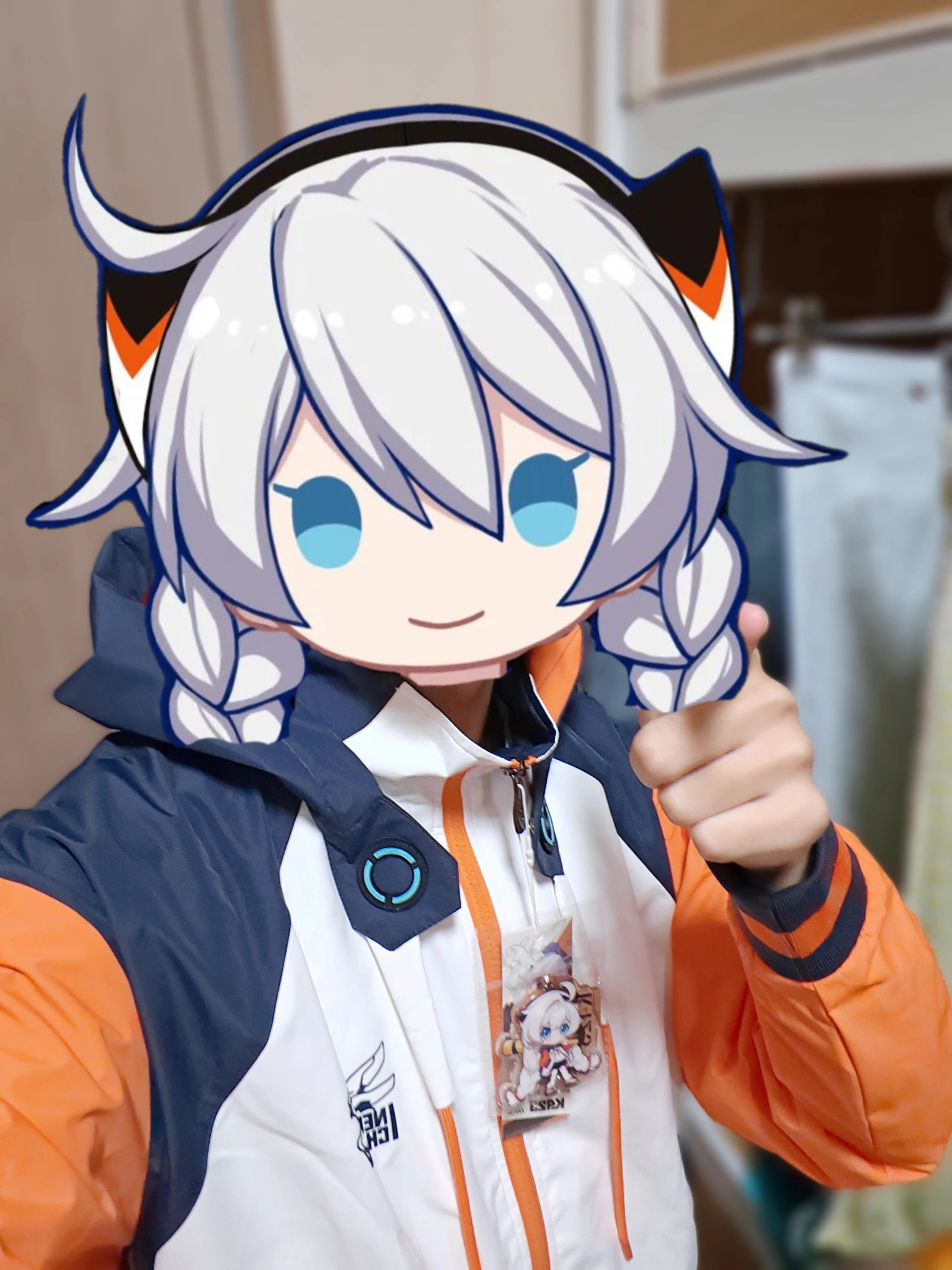 In Voorraad Mihoyo Officiële Echte Honkai Impact 3 Kiana Kaslana Doujin Reburn Jas Paar Verloren Reiziger Reset Versie Top