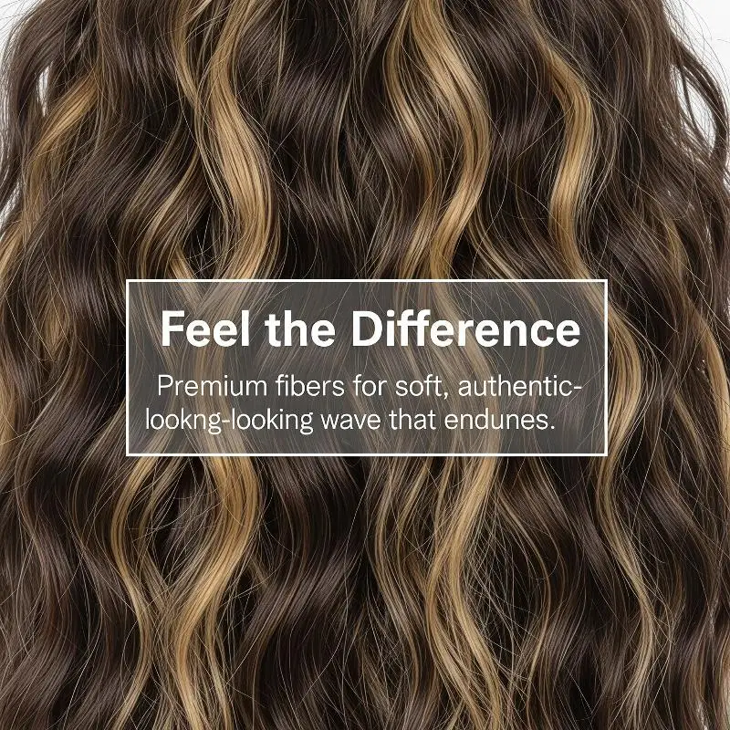 Synthetic Water Wave Long Curly Hair Claw Clip Ponytail Black Blonde Heat Resistant Fiber Fluffy Messy Ponytail Hair Extensions