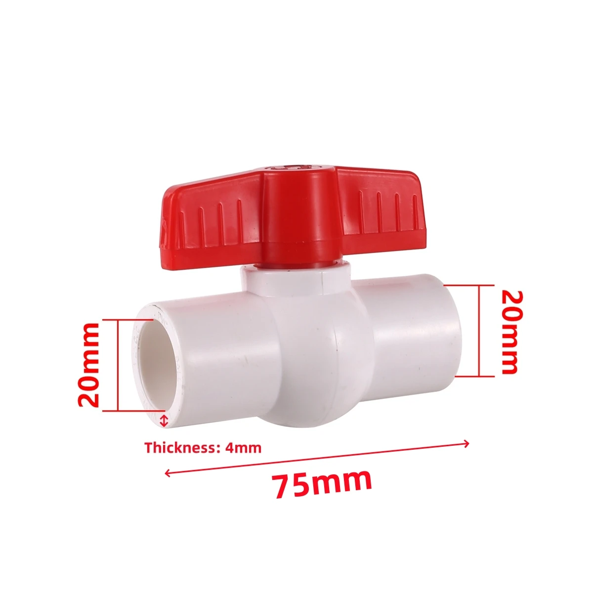 Plastic switch valve for PPR plumbing pipes water pipe fitting accessory for controlling water flow in irrigation and heating