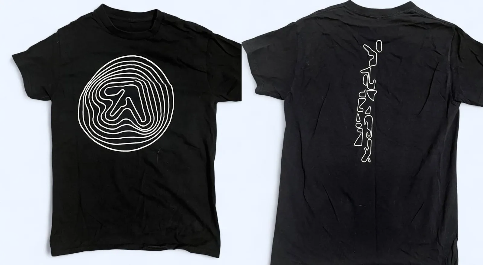 Aphex Twin t shirt black 2 side S-5XL