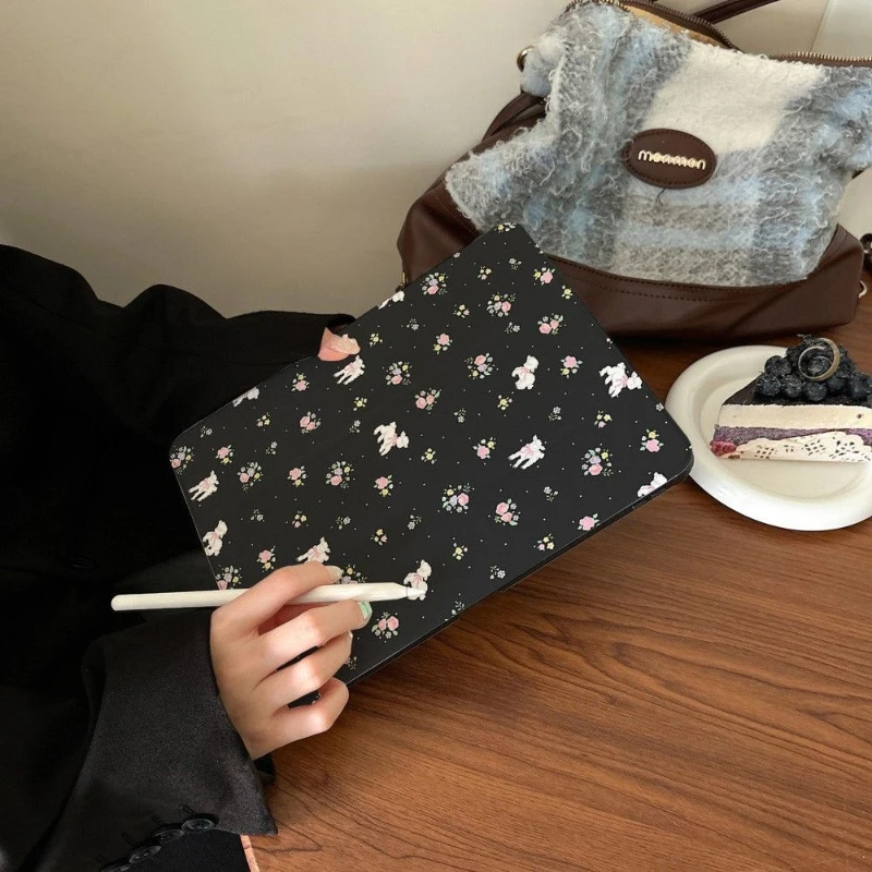 Lamb's Broken Flower for IPad Pro 11 12.9 Inch with Pencil Holder Case,For IPad Air 4/5th Generation 10.9 Inch Air 13 11 Mini 6