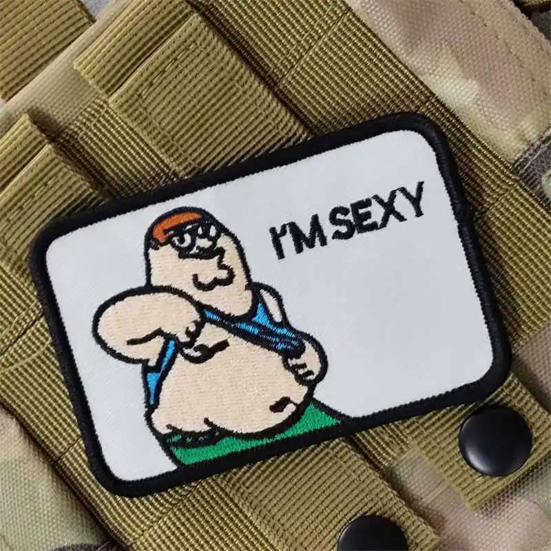 Parche táctico humorístico con gancho y bucle para uniforme - imagen 3