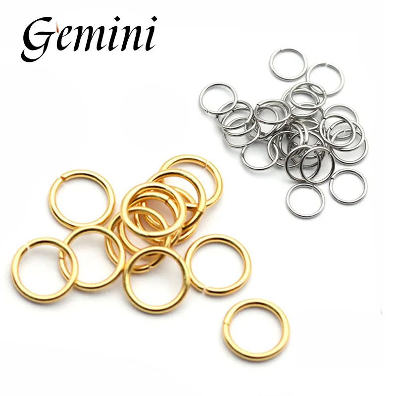 

100pcs High Quality PVD Stainless Steel Split Rings Jump Rings for Necklace Bracelet Jewelry Making Supplies Finding Wholesale