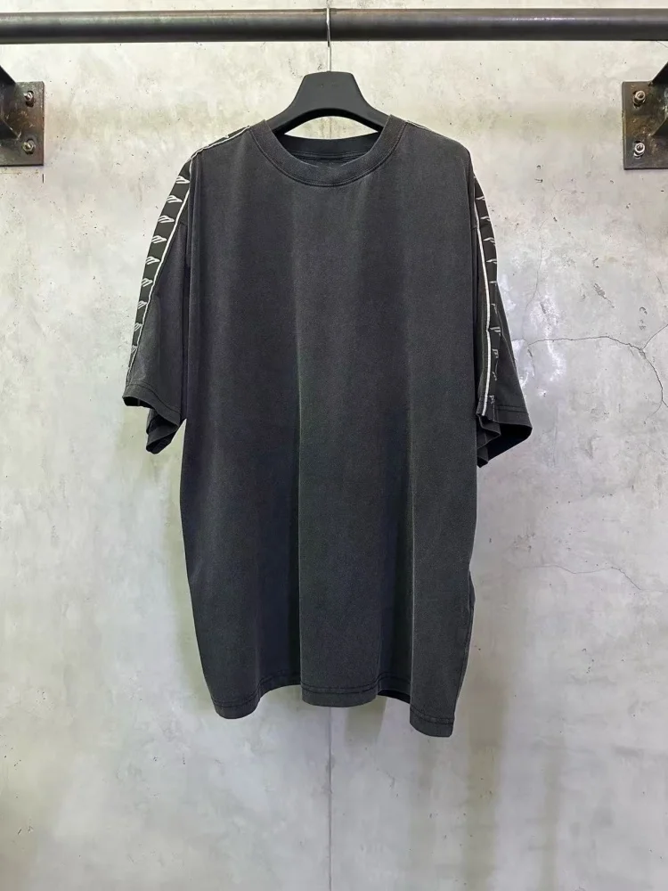 

Футболка Paris ort Sve с круглым вырезом из чистого хлопка, летняя, модная, для пар, повседневная, устойчивая к деформации