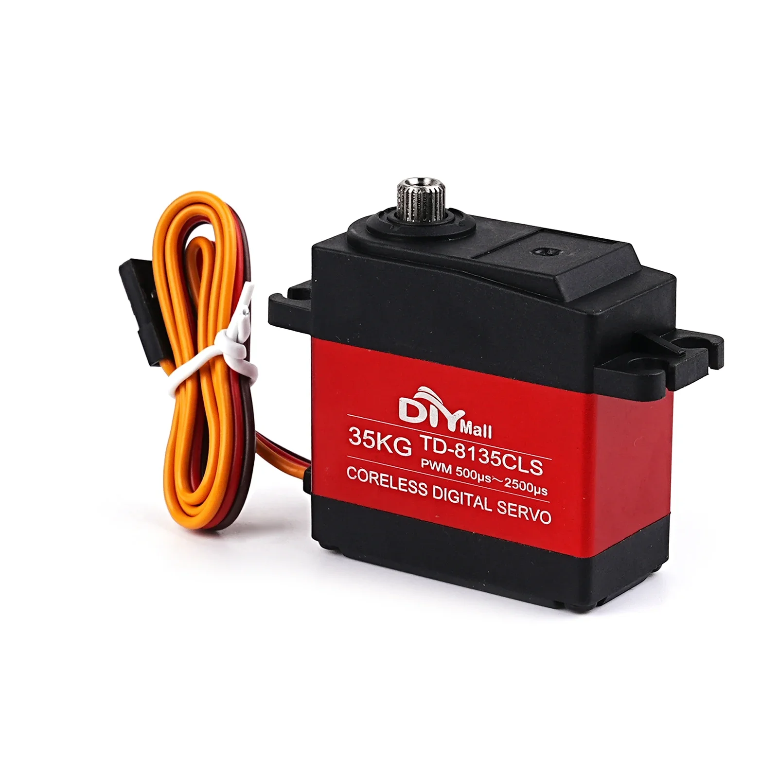 Serwo cyfrowe 35KG z wysokim momenem obrotowym, pełny metalowy przekładnik, silnik bezrdzeniowy, 180-360 stopni, 4.8-8.4V, do RC robotów, samochodów, ciężarówek, łodzi, DIY