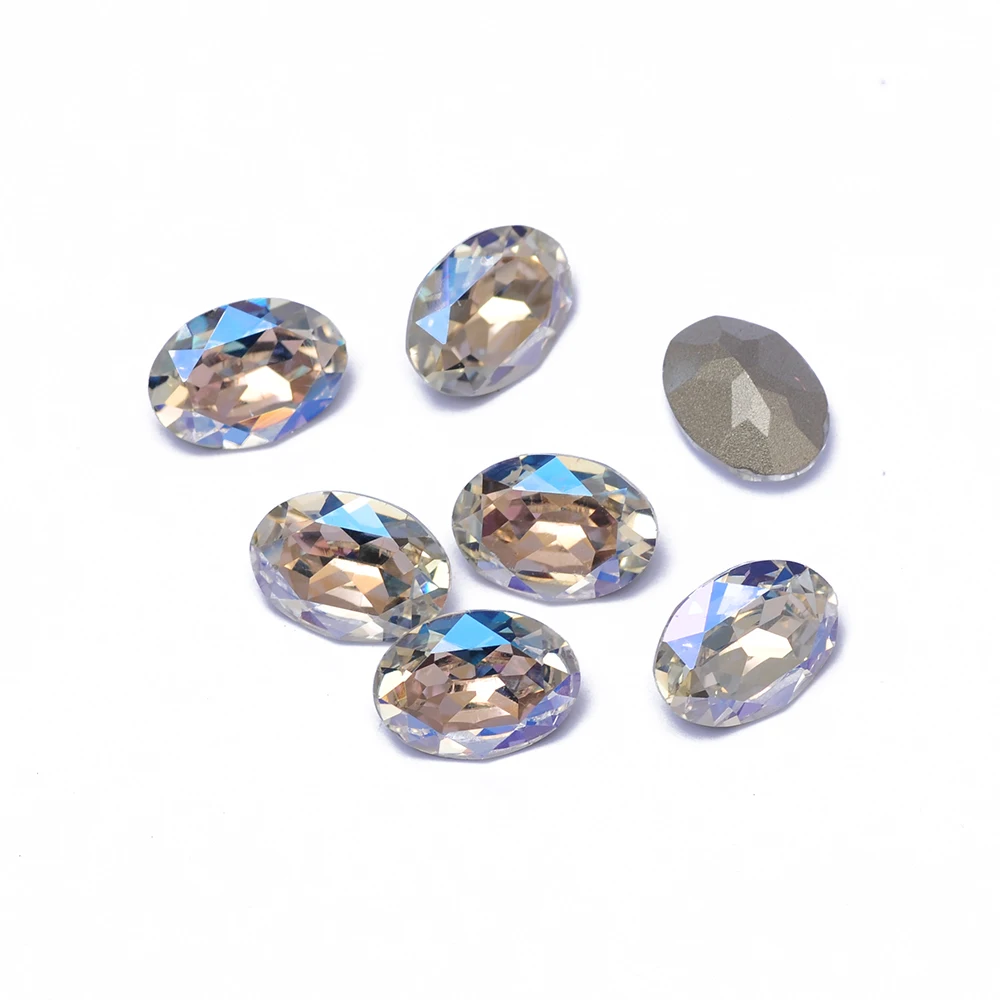 Big Packing Rhinestones Oval Shape Mix Color Fancy Stones, DIY Sewing Garment Supplies, Crystals Ornament Decorations, Diamond