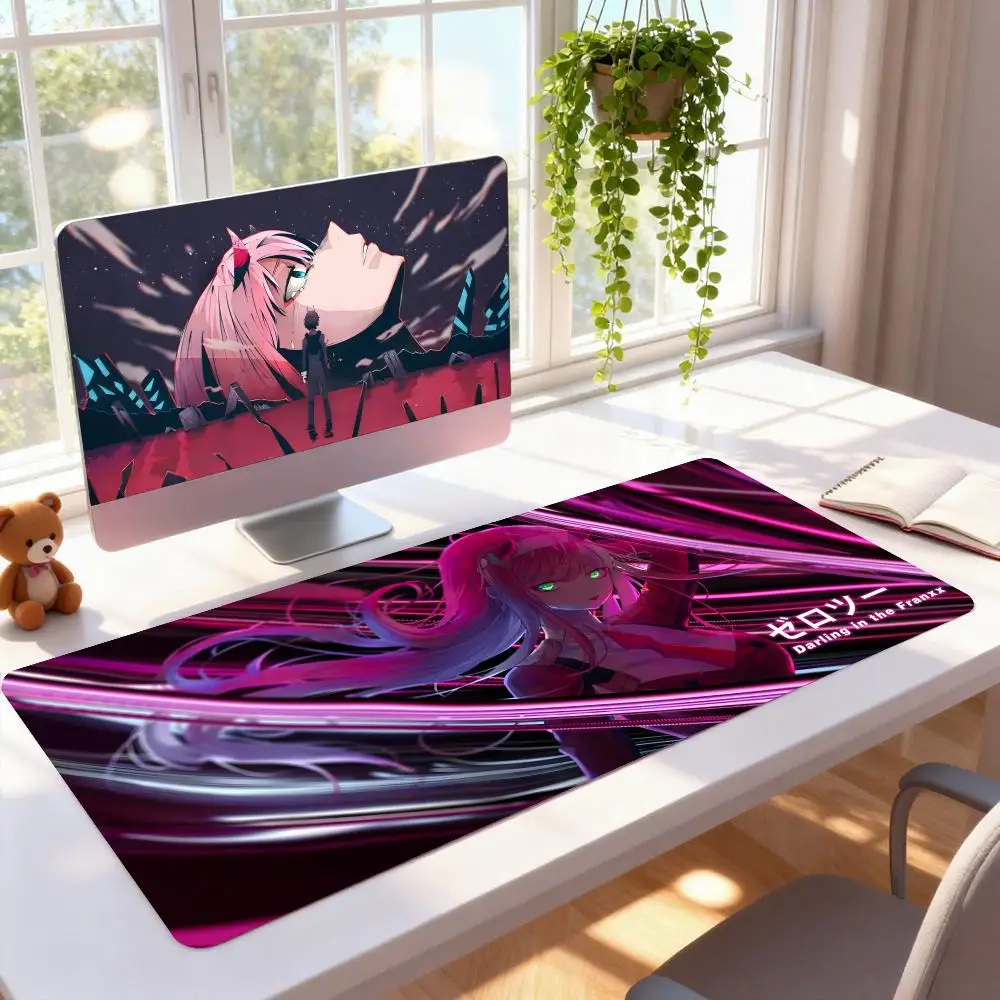 Darling FranXX Zero Two Mouse Pad Rubber Computer Laptop Official Game Super Colored Print Aesthetic Fashion Luxury Gift Mat