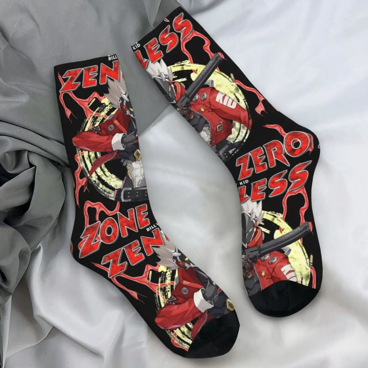 Zenless Zone Zero Stockings Billy Kid Graphic Funny Socks Autumn Non-Slip Socks Unisex Men Cycling Soft Socks