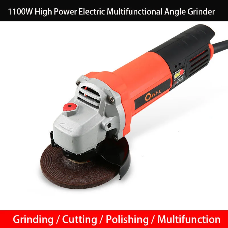 220V Industrial Angle Grinder High Power Grinding  Polisher Machine Wood Metal Ceramic Tile Mini Portable Cutting Tools