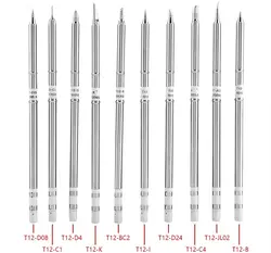 T12-C08 C1 C4 BC1 BC2 BCF1 BCF2 T12 Soldering Solder Iron Tips For Hakko FX951 DIY Soldering Station Kits Welding Tools