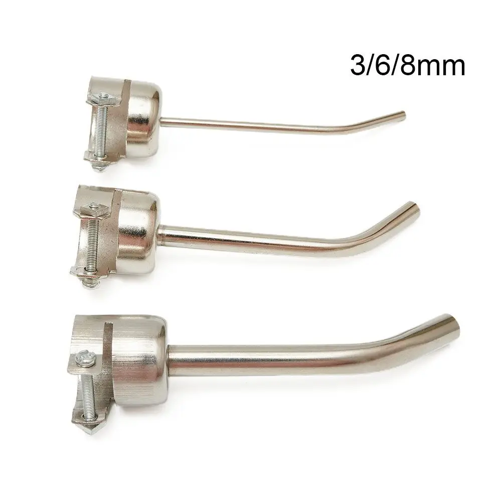 

Set Nozzles Silver 3 pieces 3 6 8mm Stainless steel Extended For 850 Soldering Station Heat Nozzle Replacement